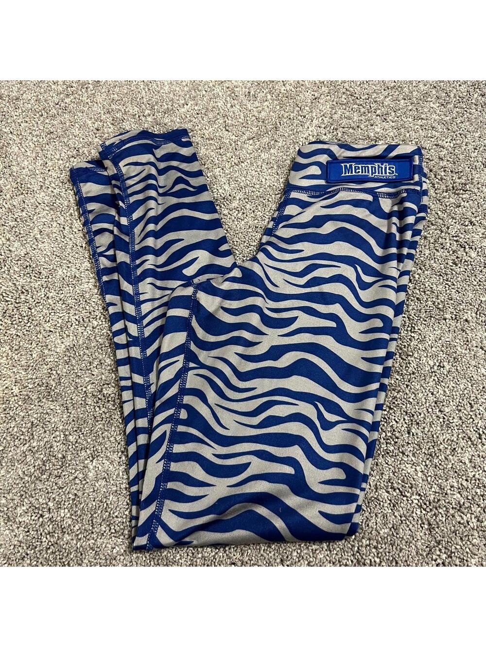 Zoozatz Girl's Youth University of Memphis Girls Tigers Leggings size Large